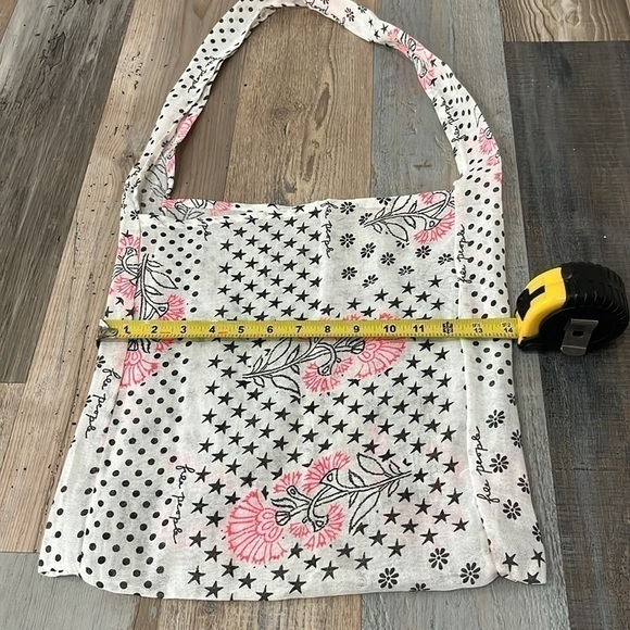Free People Bag Gauze Boho Reusable Shopping Tote Floral - Picture 6 of 8